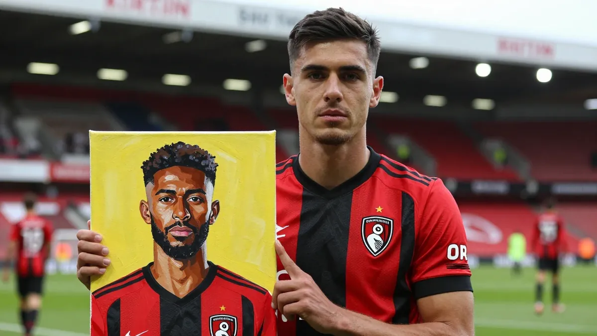 Bournemouth FC launches third kit with art exhibition, featuring a painting of Steve Fletcher